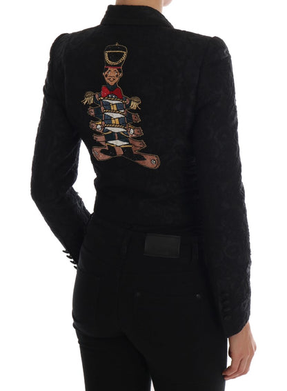 Chaqueta blazer de cristal con flores encantadas