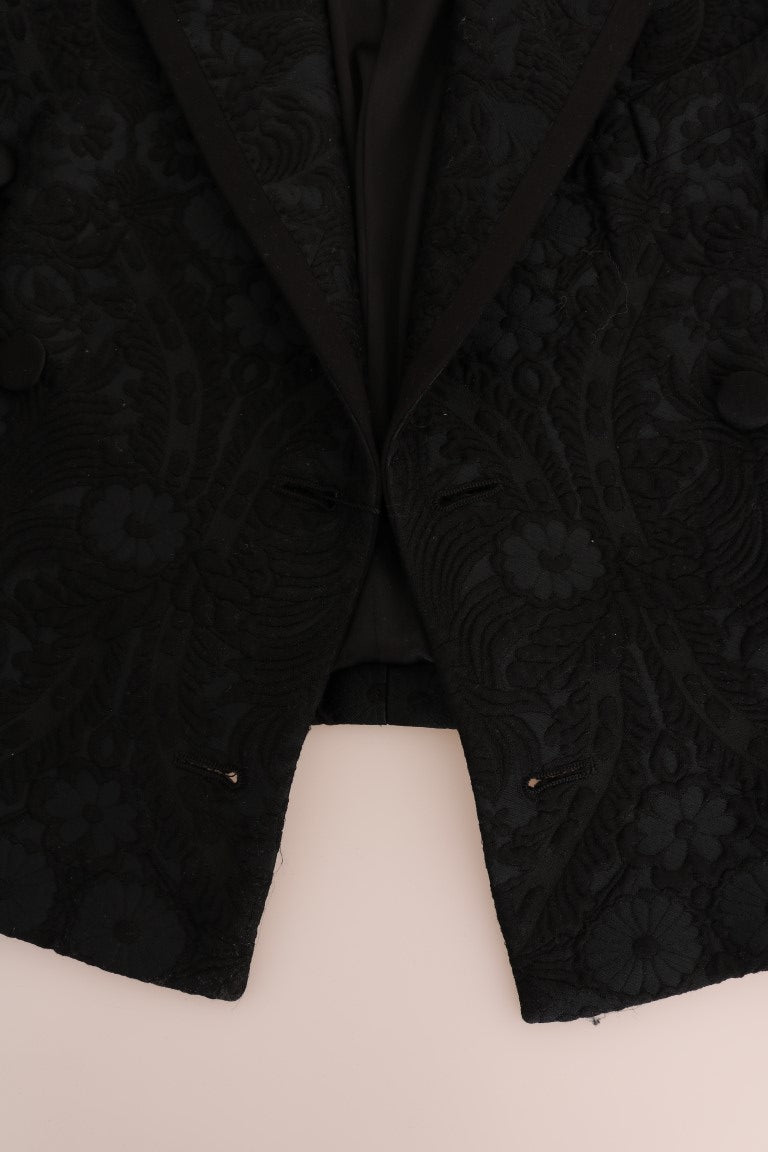 Chaqueta blazer de cristal con flores encantadas