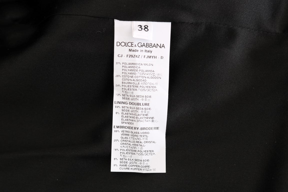 Chaqueta blazer de cristal con flores encantadas