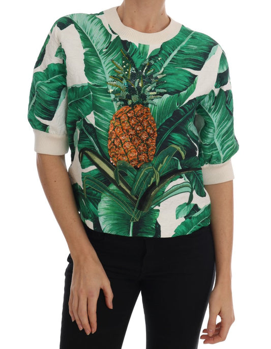 Suéter tropical con lentejuelas - Edición Lush Greenery