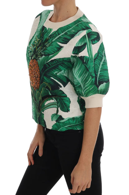 Suéter tropical con lentejuelas - Edición Lush Greenery