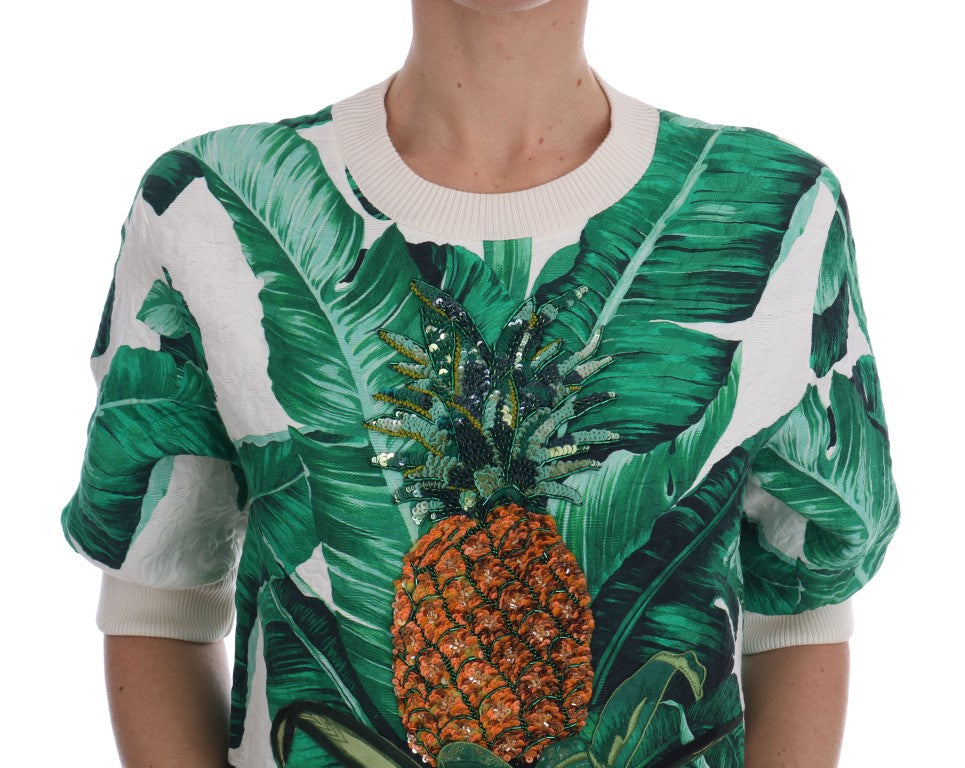 Suéter tropical con lentejuelas - Edición Lush Greenery