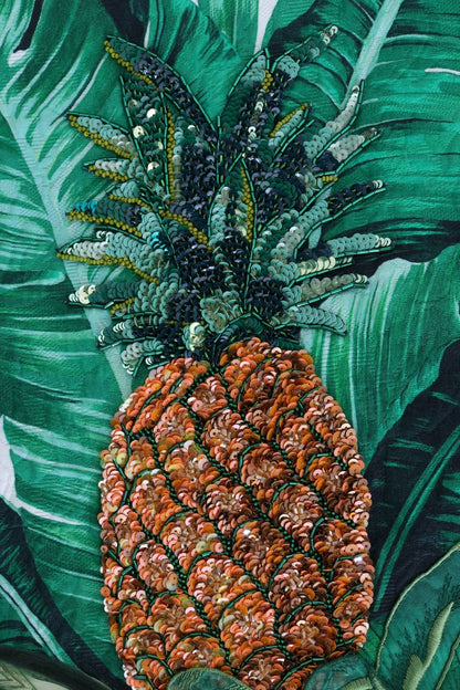 Suéter tropical con lentejuelas - Edición Lush Greenery