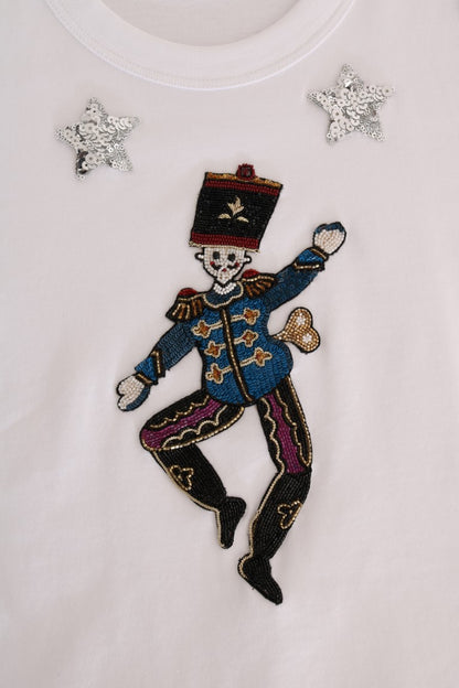 Camiseta de algodón con lentejuelas de cuento de hadas
