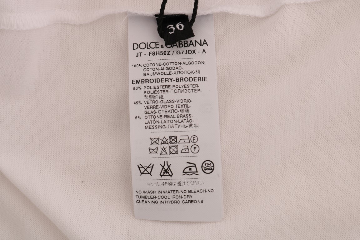 Camiseta de algodón con lentejuelas de cuento de hadas
