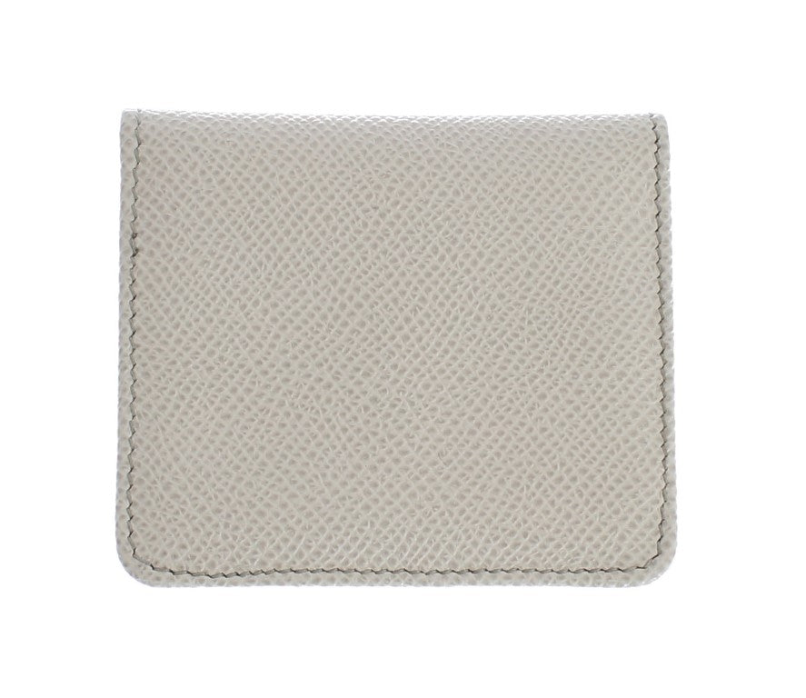 Estuche elegante de cuero blanco para condones