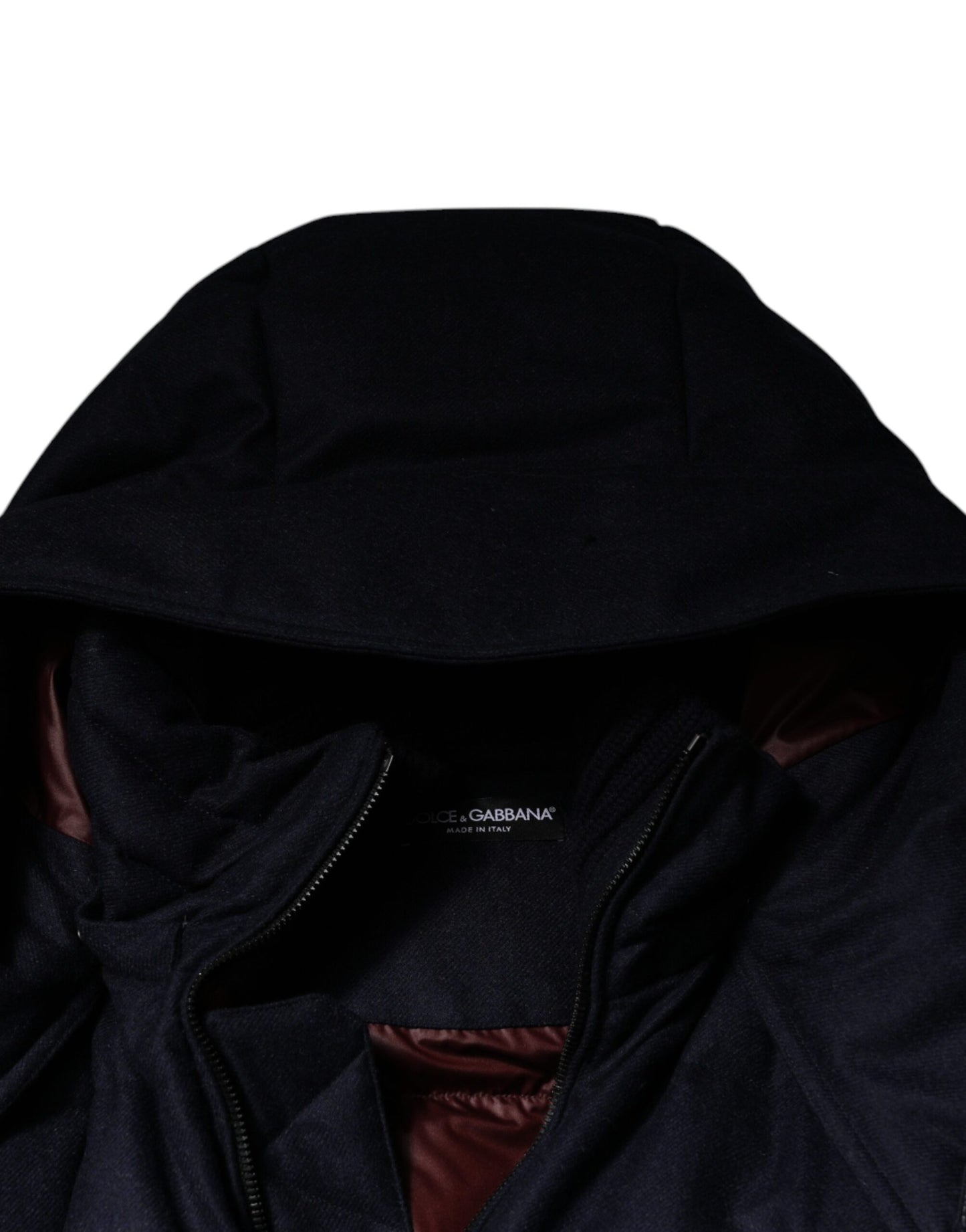 Chaqueta acolchada de nailon negra con capucha para hombre