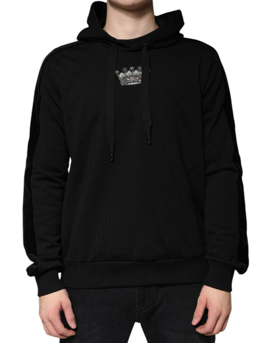 Sudadera con capucha de algodón Black Crown