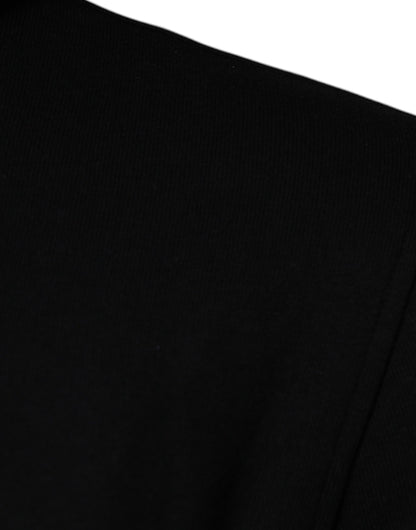 Sudadera con capucha y cuello redondo de algodón Medusa negra