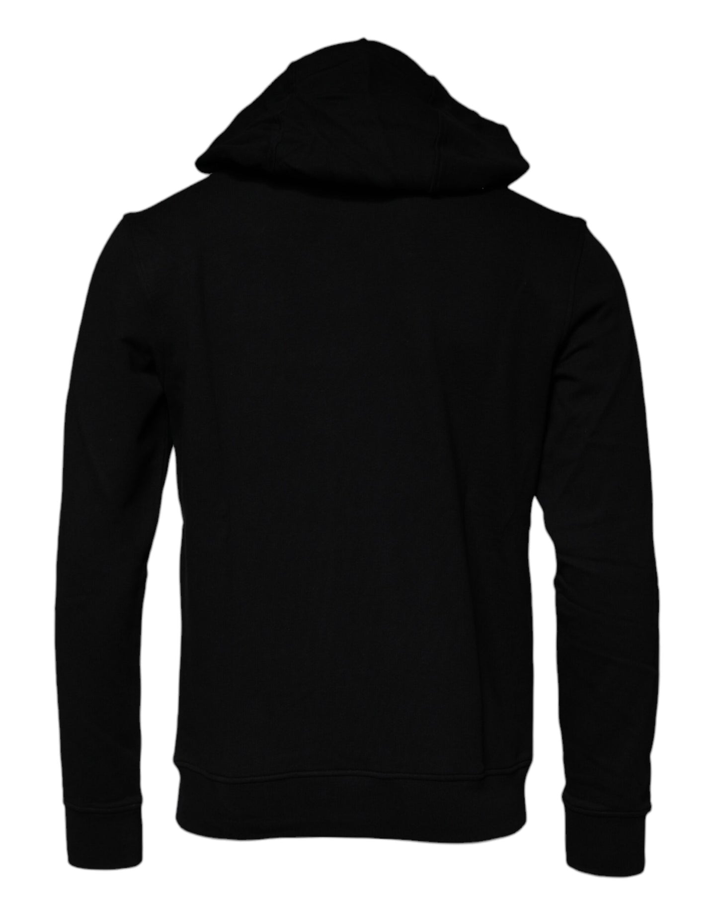 Sudadera con capucha y cuello redondo de algodón Medusa negra