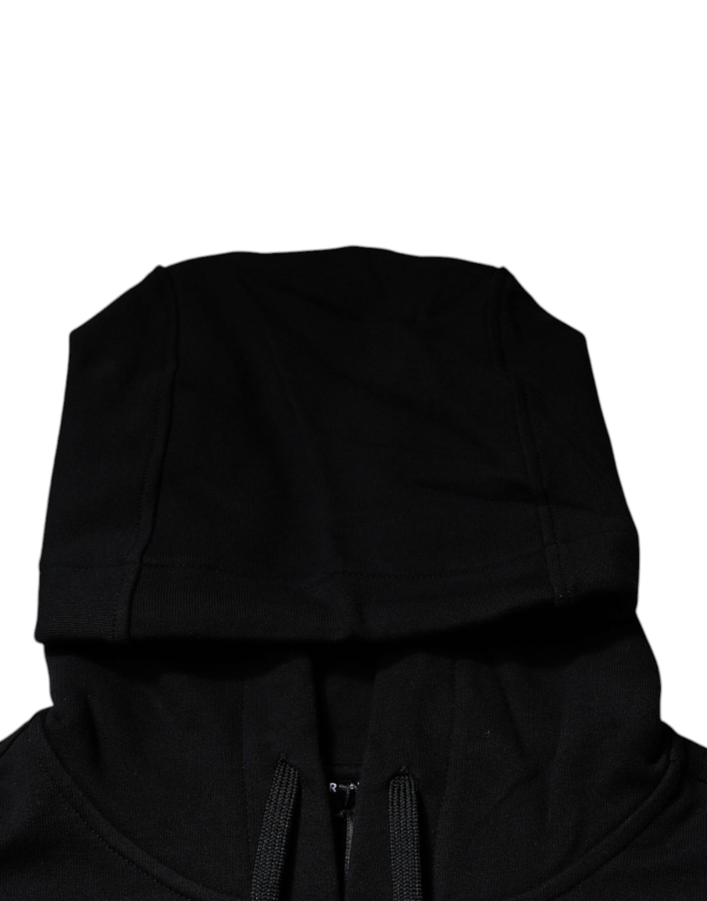 Sudadera con capucha y cuello redondo de algodón Medusa negra