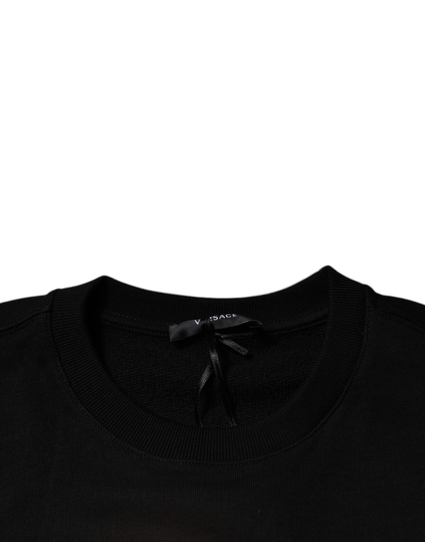 Sudadera con cuello redondo de polar Medusa negra para hombre