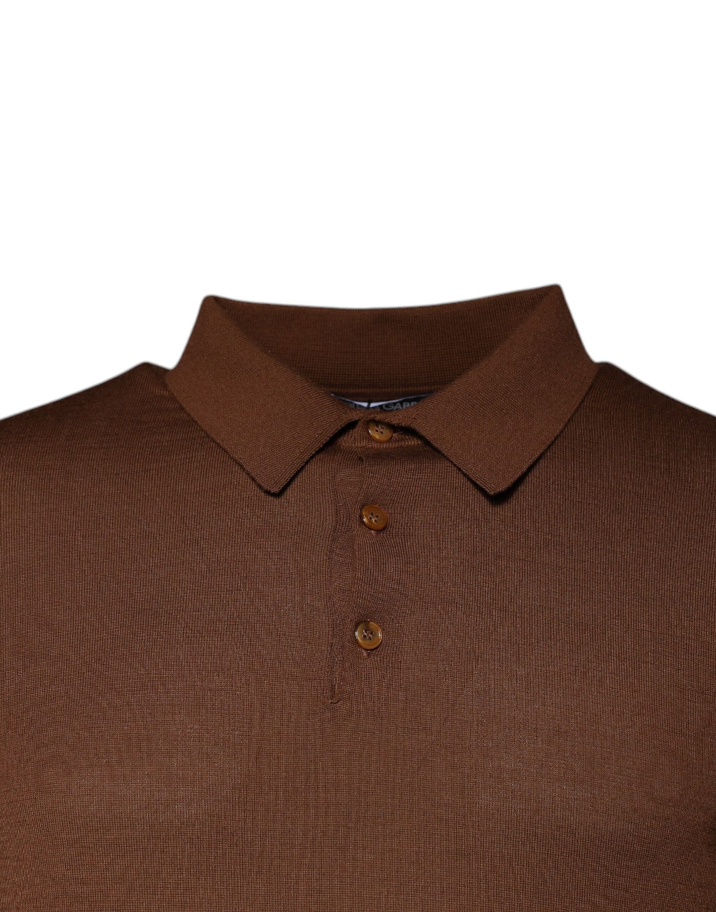 Suéter de cachemira marrón con botones para hombre