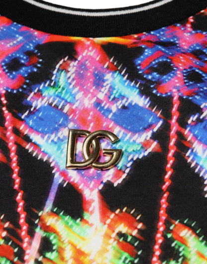 Camiseta de manga corta para hombre con caleidoscopio multicolor