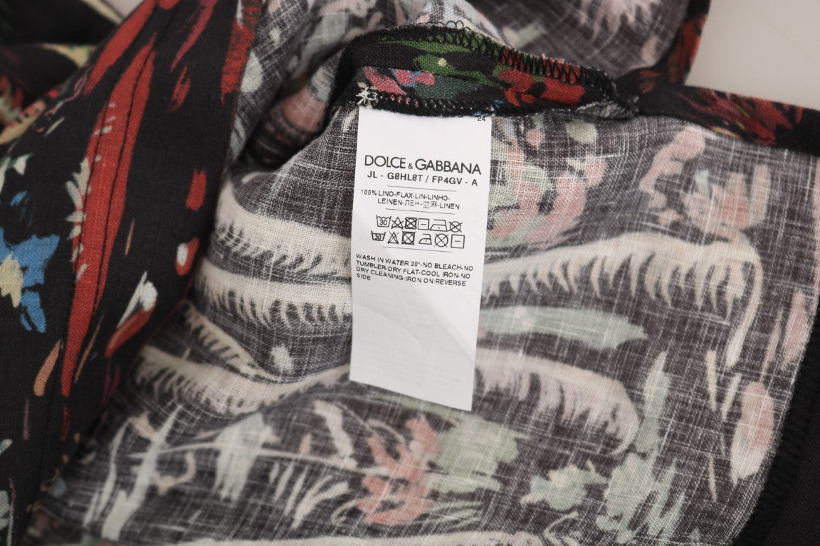 Camiseta polo con motivo de volcán siciliano