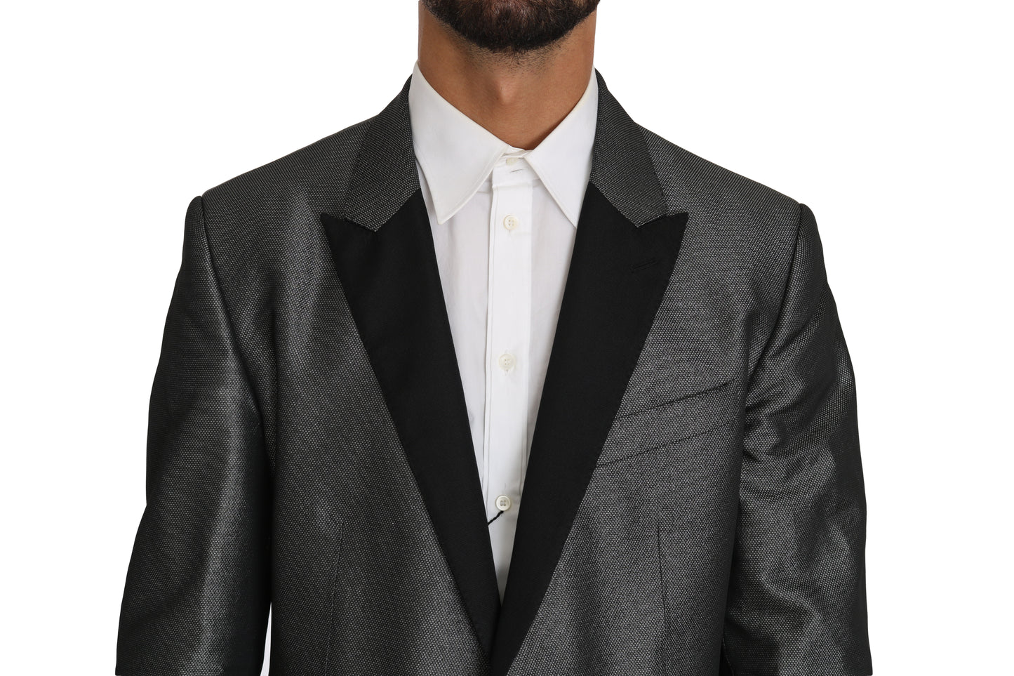 Elegante traje Martini con estampado gris