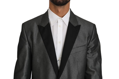 Elegante traje Martini con estampado gris