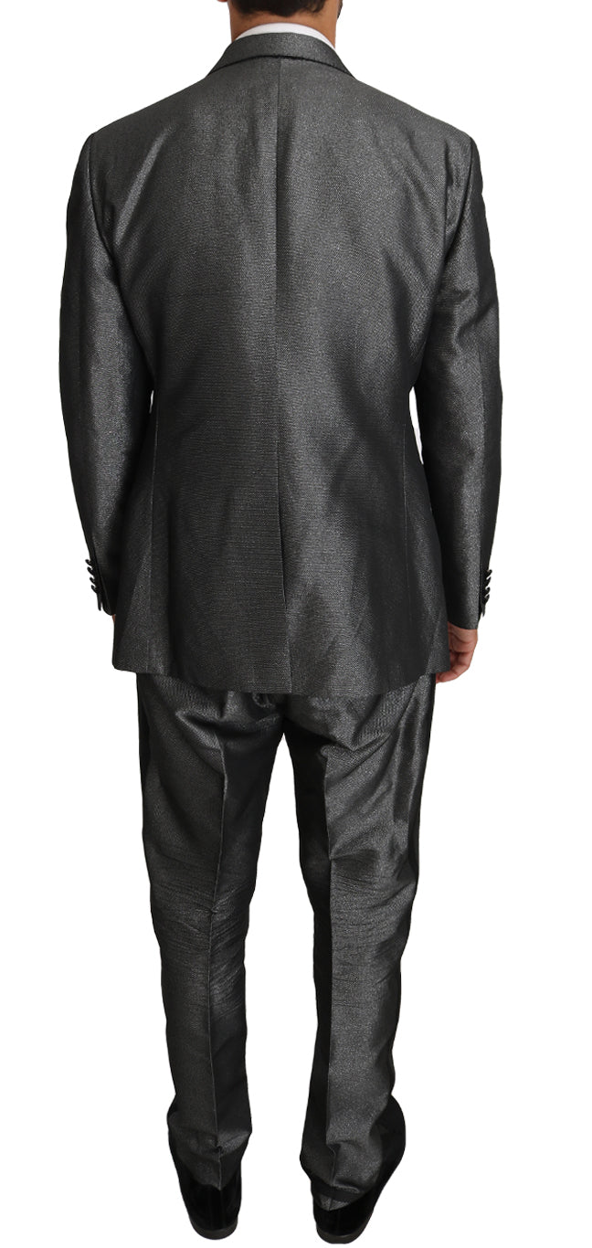 Elegante traje Martini con estampado gris