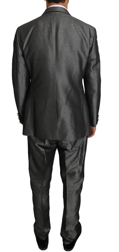 Elegante traje Martini con estampado gris