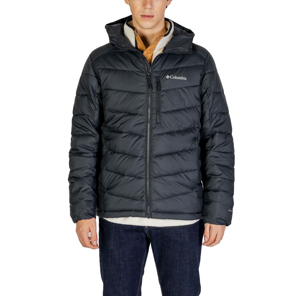 Chaqueta de poliéster negra
