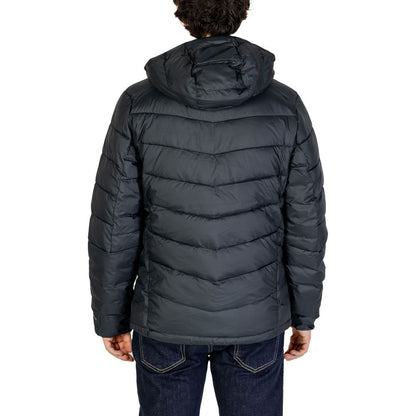 Chaqueta de poliéster negra