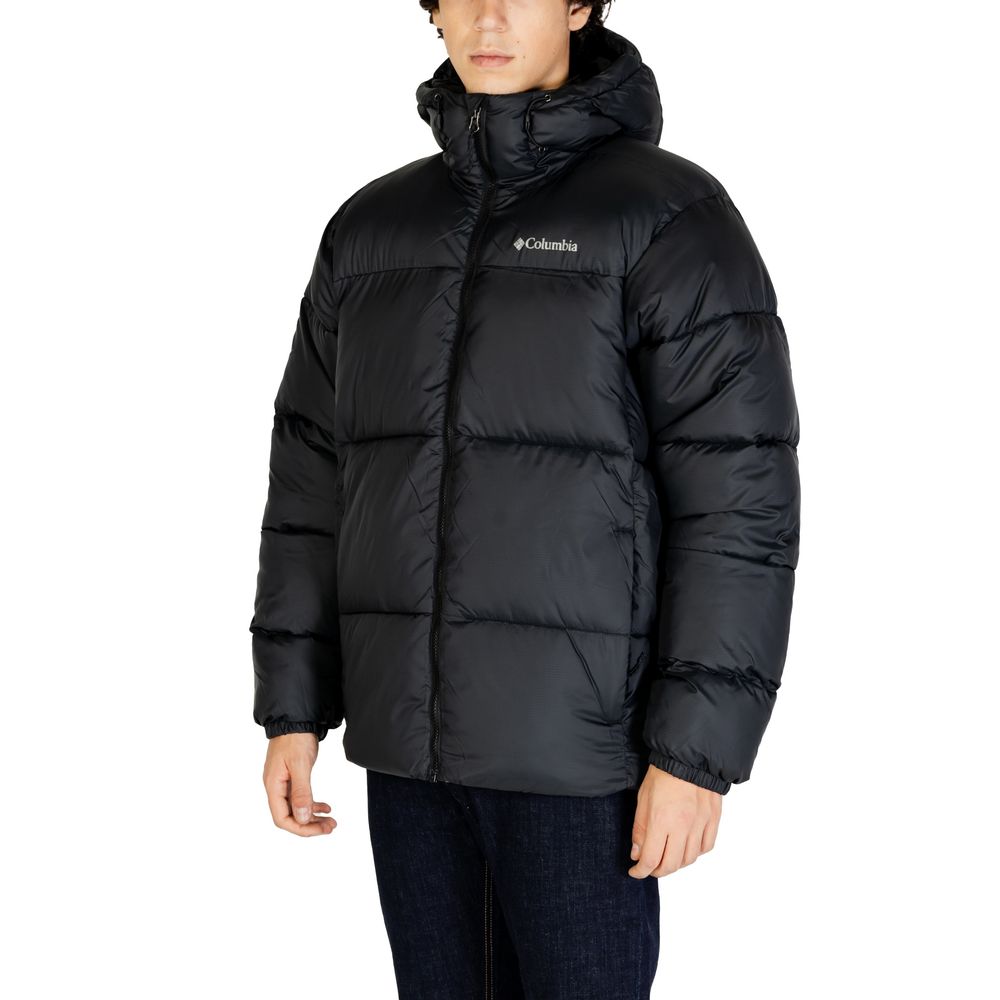Chaqueta de nailon negra