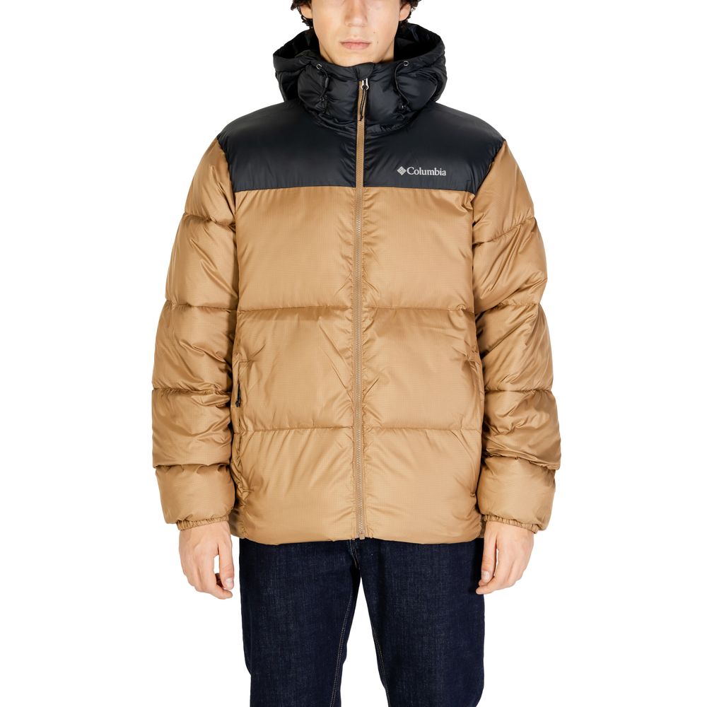 Chaqueta de nailon beige