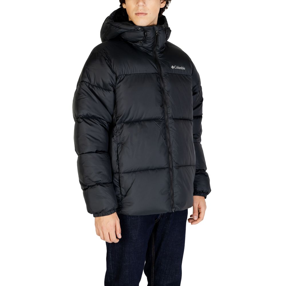 Chaqueta de nailon negra