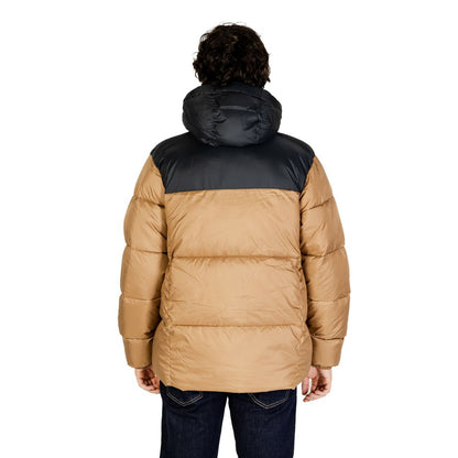 Chaqueta de nailon beige