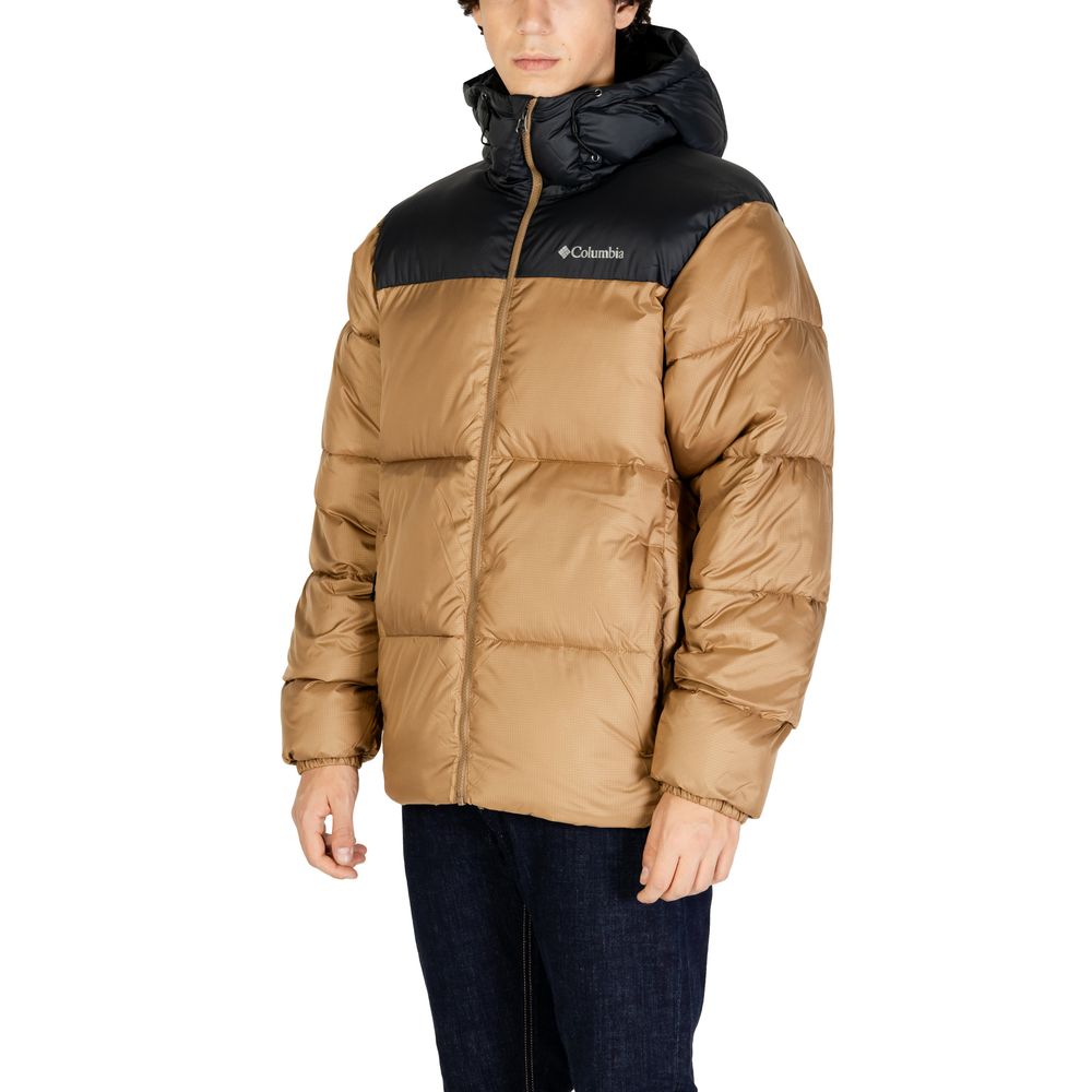 Chaqueta de nailon beige