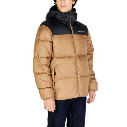 Chaqueta de nailon beige