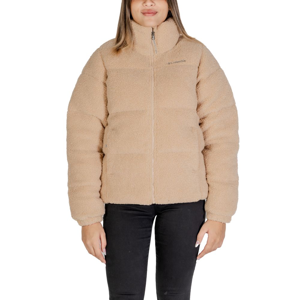 Chaquetas y abrigos de nailon beige
