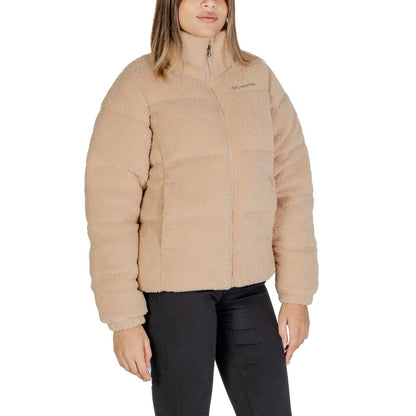Chaquetas y abrigos de nailon beige