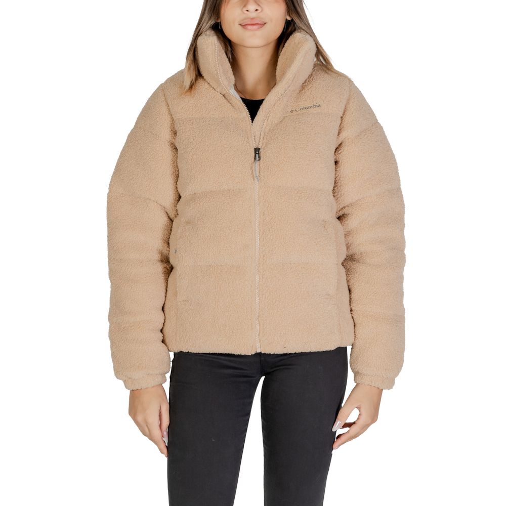 Chaquetas y abrigos de nailon beige