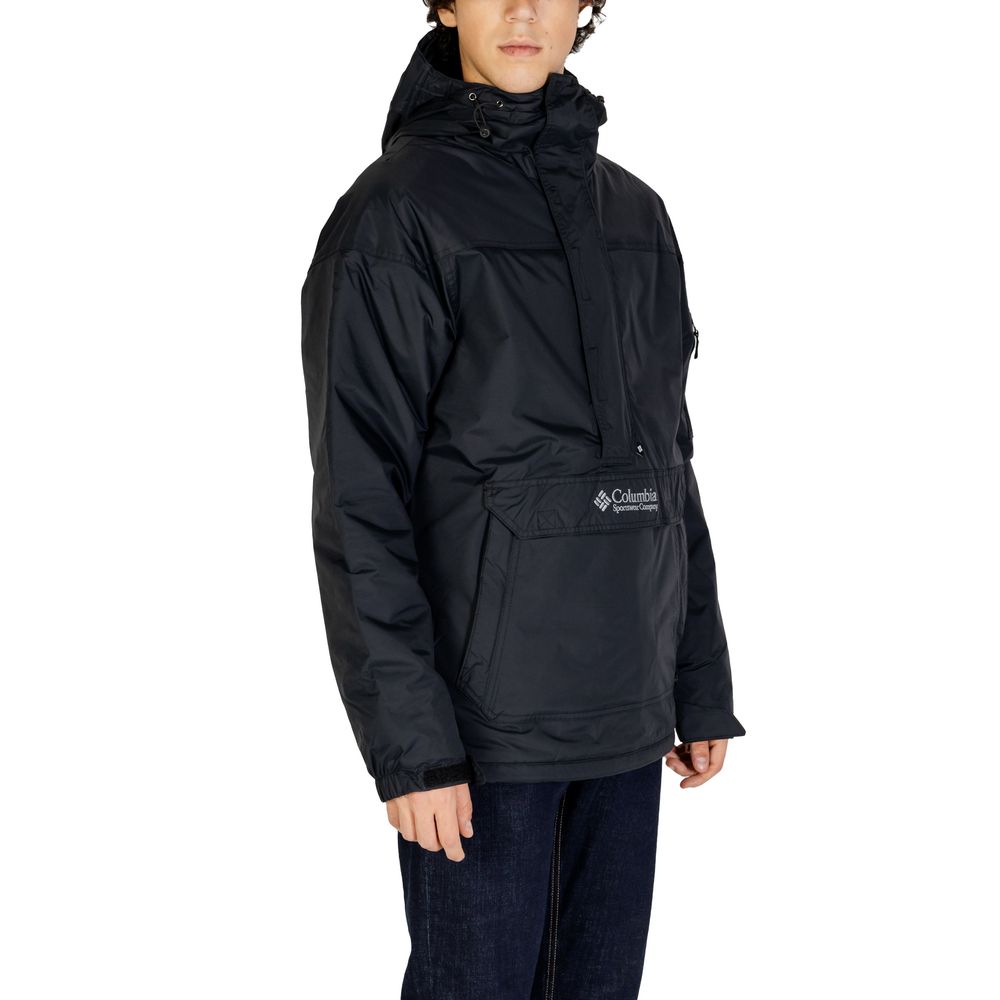 Chaqueta de nailon negra