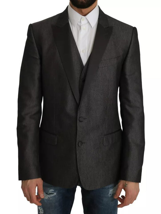 Chaleco y blazer de dos piezas MARTINI gris