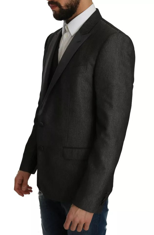 Chaleco y blazer de dos piezas MARTINI gris