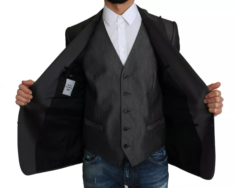 Chaleco y blazer de dos piezas MARTINI gris