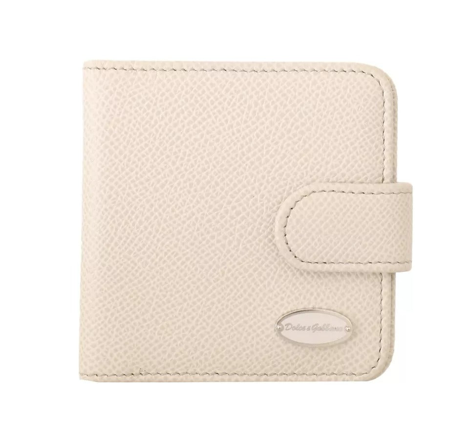 Cartera de bolsillo para guardar preservativos de cuero Dauphine blanco
