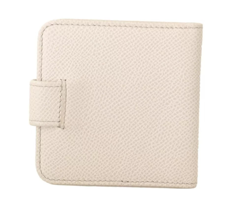 Cartera de bolsillo para guardar preservativos de cuero Dauphine blanco