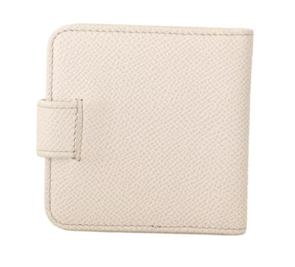 Cartera de bolsillo para guardar preservativos de cuero Dauphine blanco