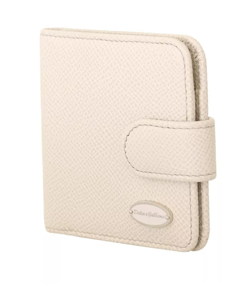 Cartera de bolsillo para guardar preservativos de cuero Dauphine blanco