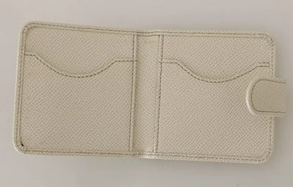 Cartera de bolsillo para guardar preservativos de cuero Dauphine blanco