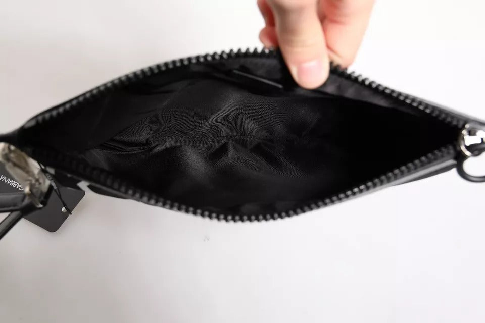 Bolso de mano con estampado de estrellas blancas y negras