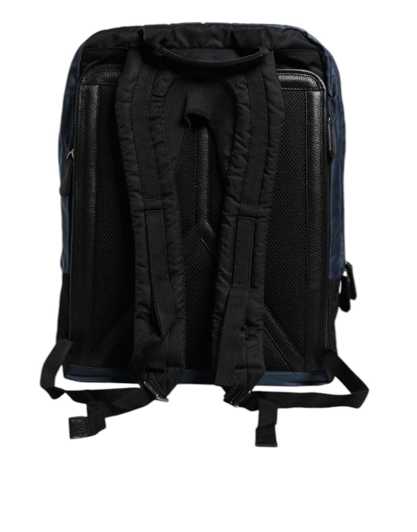 Mochila escolar de nailon negra con logotipo DG