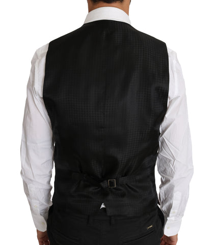 Chaleco formal elegante con estampado morado para hombre