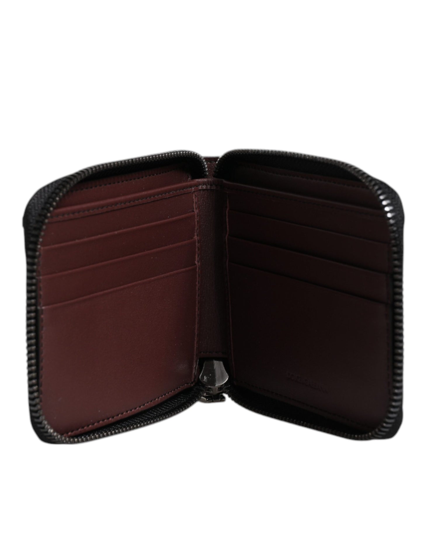 Cartera porta tarjetas plegable DG de piel exótica multicolor