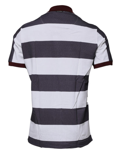 Camiseta polo con cuello gráfico multicolor