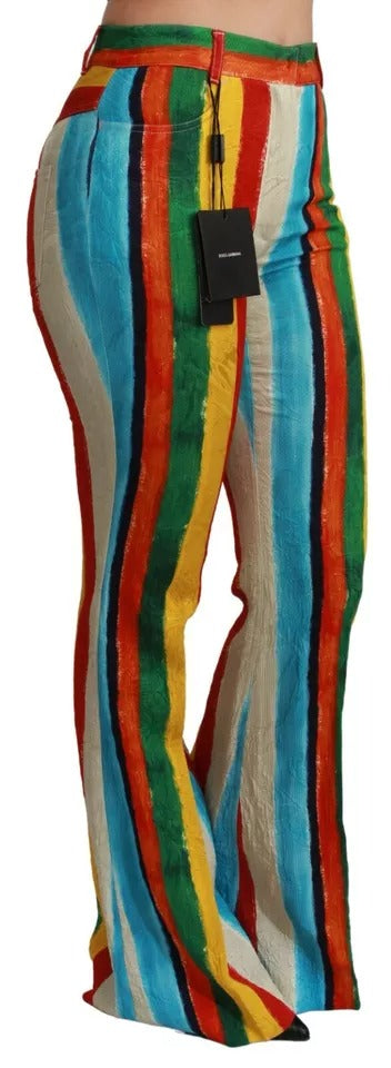 Pantalones Riga Pittorica acampanados multicolores