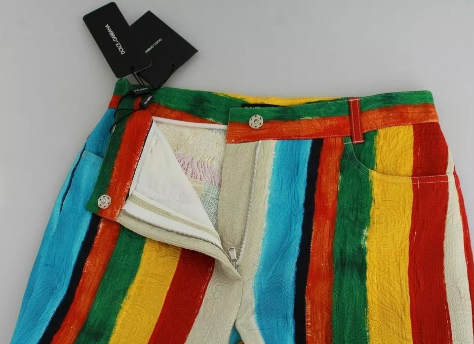 Pantalones Riga Pittorica acampanados multicolores